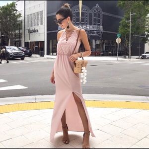 NWT WAYF blush maxi dress (2XL)